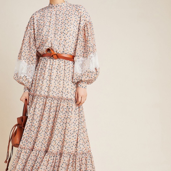 Sachin & Babi Rosalyn Tiered Lace Maxi Dress - Picture 8 of 15